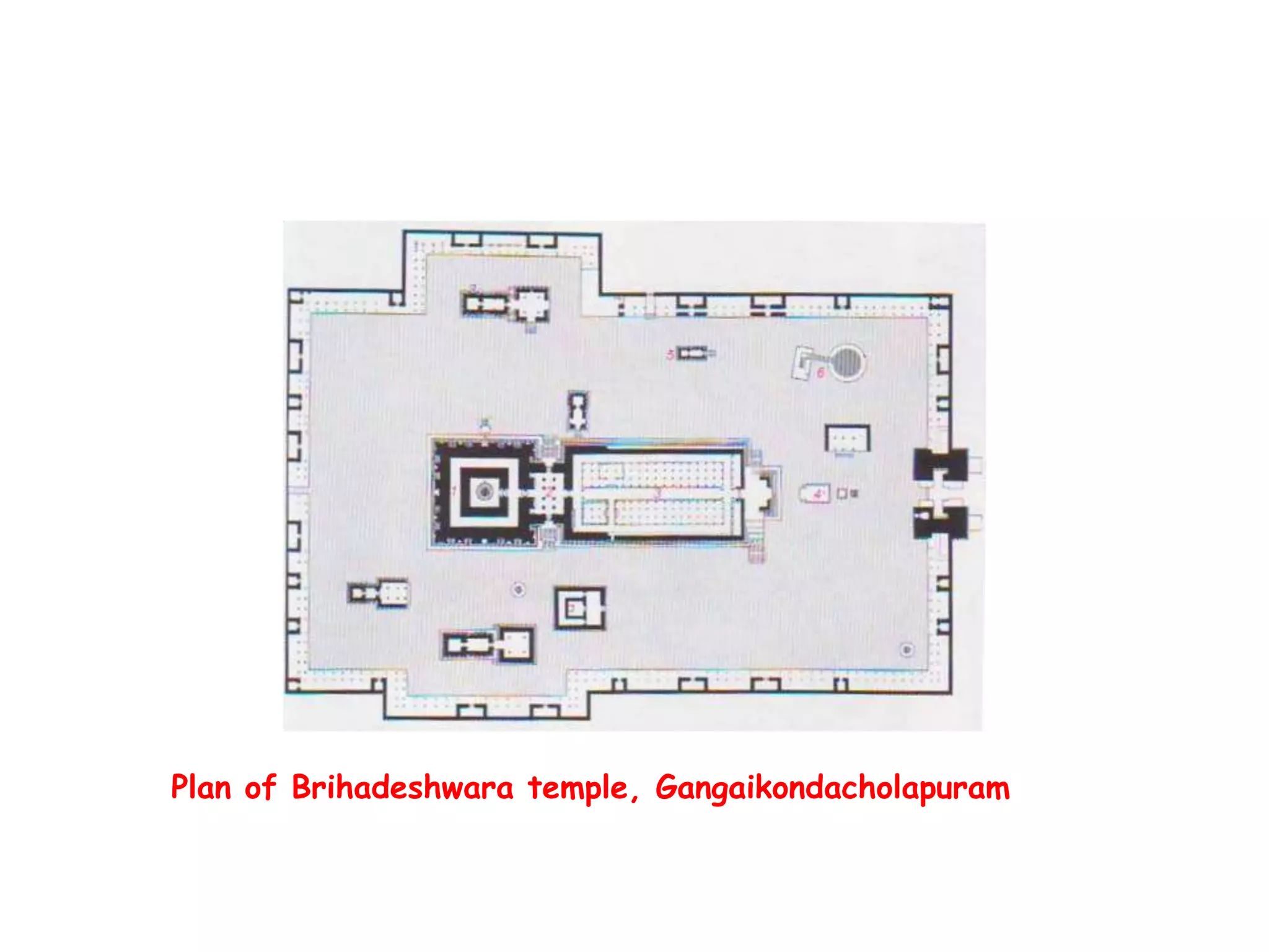 Plan of Brihadeshwara temple, Gangaikondacholapuram
 