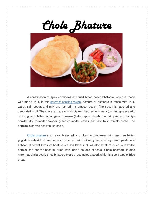 Chole Bhature Chole Bhature