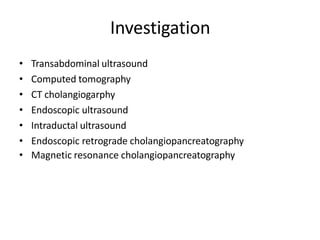Transabdominal ultrasound
• First imaging modality used for the evaluation
• Not detect type III and type V cysts.
• sensi...