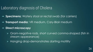 Gnr Rodding Stools CHOLERA AND ITS CLINICAL FEATURE &LAB DIAGNOSIS .pptx