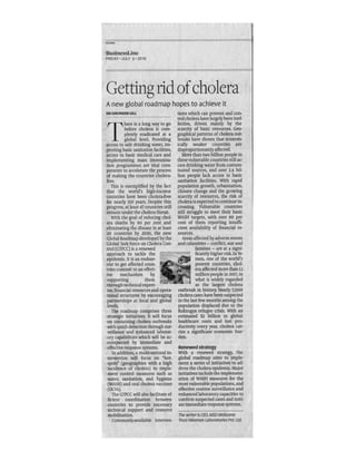 Getting rid of cholera