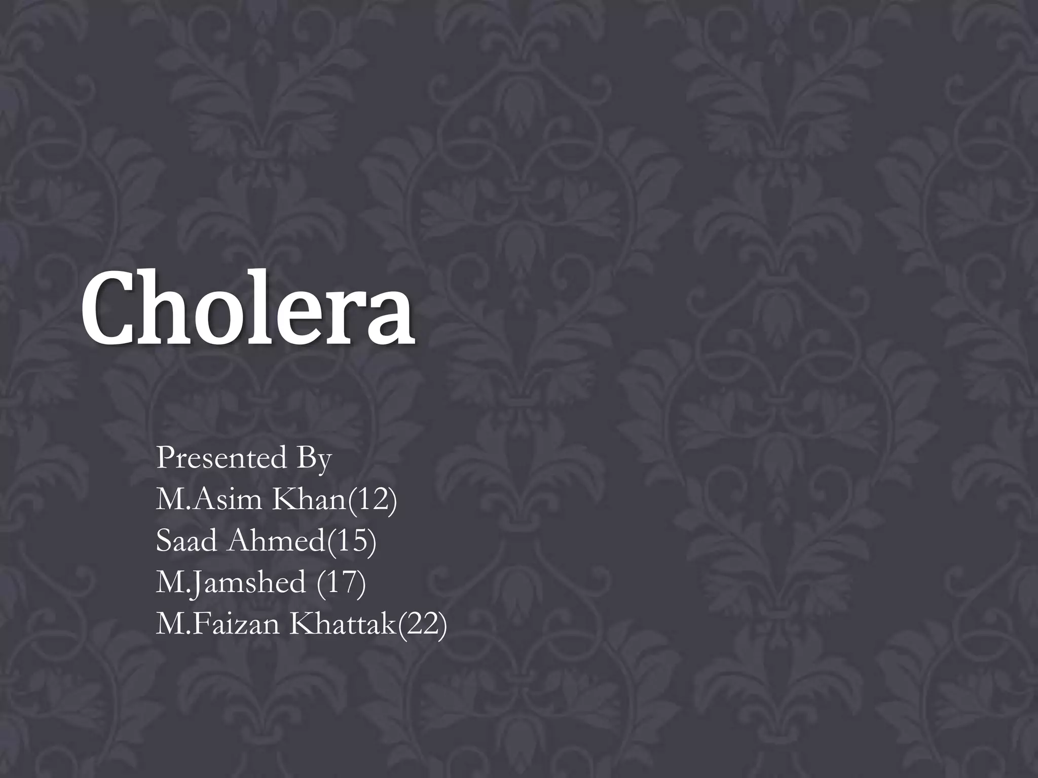 Cholera Ppt Pptx