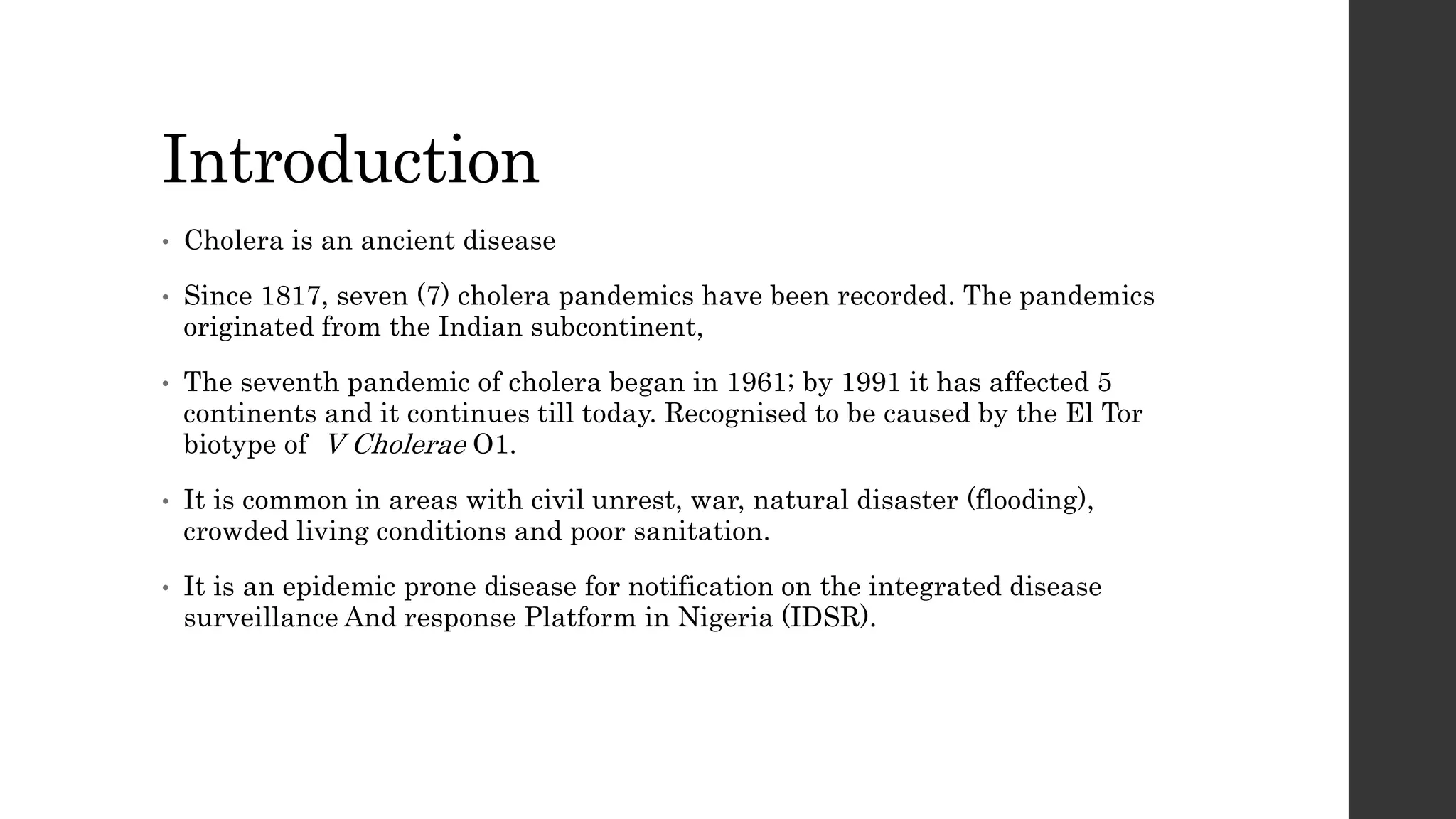 Cholera Presentation Pptx