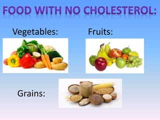 Vegetables: Fruits:
Grains: