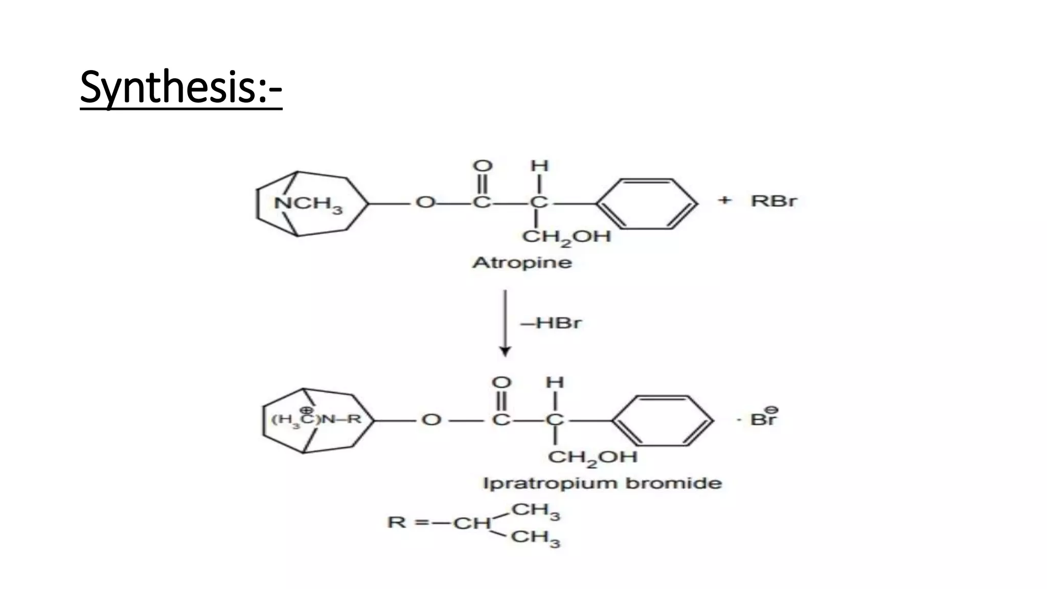 Synthesis:-
 