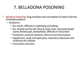 7. BELLADONA POSONING
 