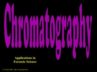 Applications in
Forensic Science
T. Trimpe 2006 http://sciencespot.net/

 