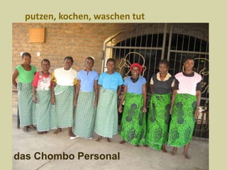  putzen, kochen, waschen tutdas Chombo Personal