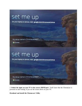 Chromecast User Guide.pdf Chomecast install guide | DOCX