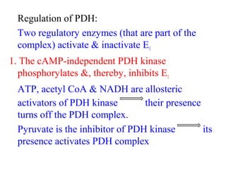 Pdh Inhibit Carbohydrate Mechanism | PPT