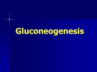 Gluconeogenesis
 