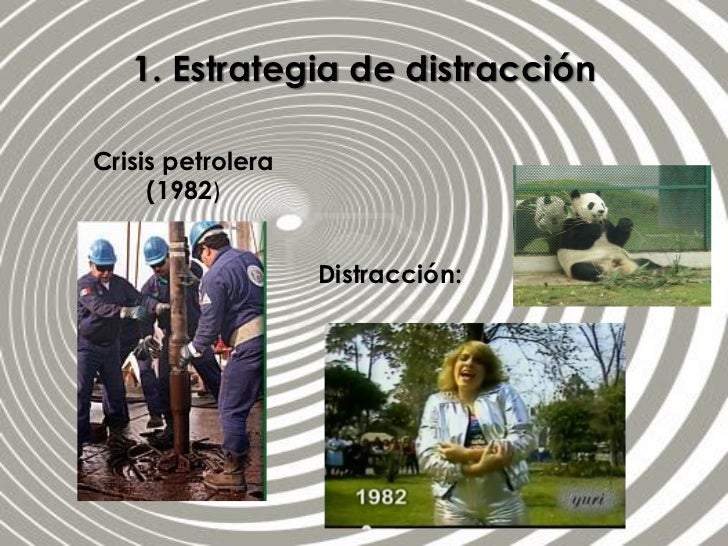 1. Estrategia de distracciónCrisis petrolera     (1982)                   Distracción: 