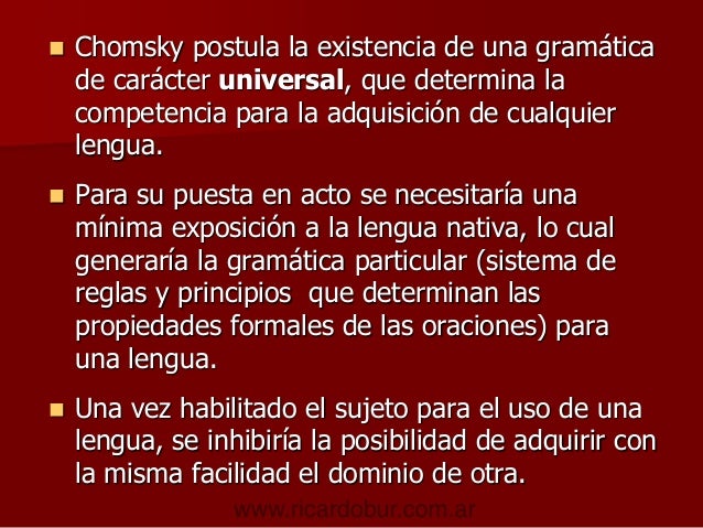 Linguistica Generativa Chomsky