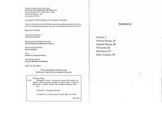 Chomsky, n. linguagem e mente