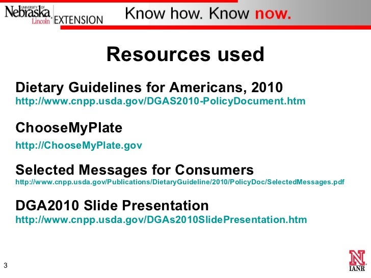 dietary guidelines for americans ppt