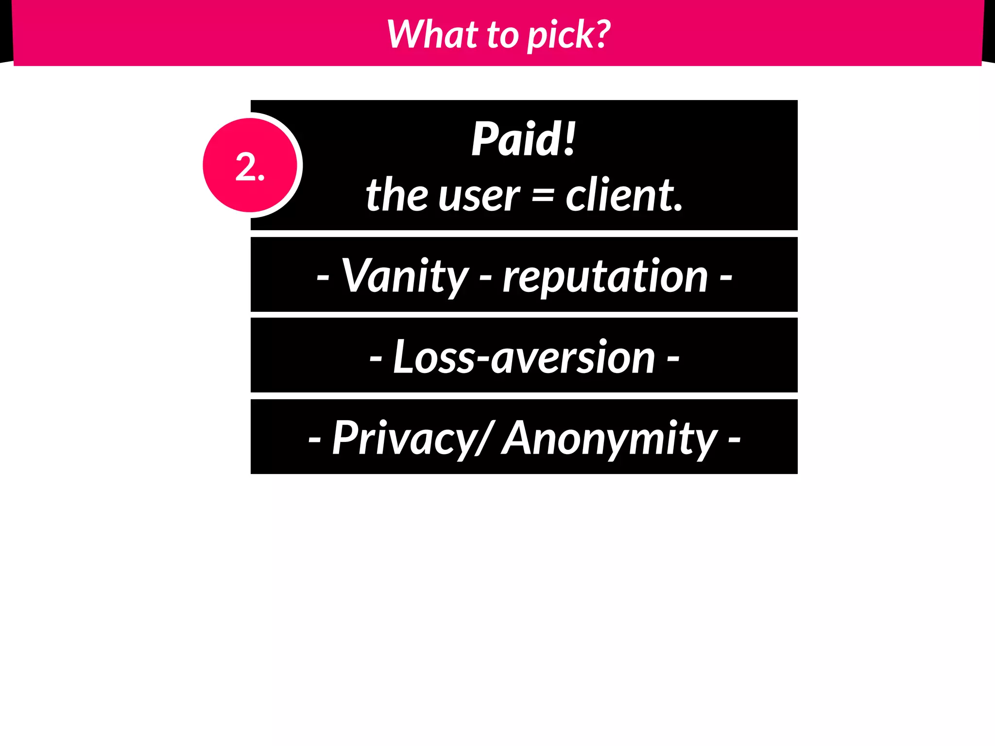 Pay-as-you-go model.
Switching cost? A lot of hassle to change to a competitor…
 