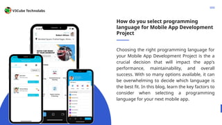 How to Choose the Right Programming Language for Mobile App Development ...