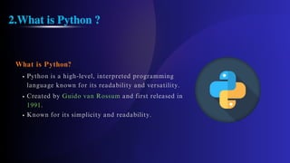 This is all about core python presentation | PDF
