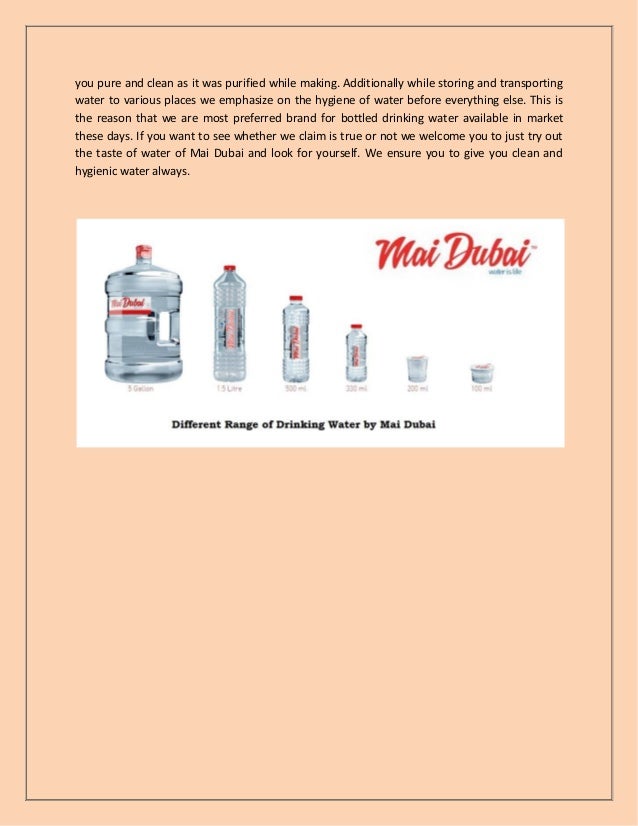 Choose From The Best Packaged Drinking Water In Dubai