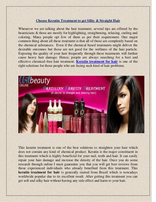 Choose Keratin Treatment To Get Silky Straight Hair