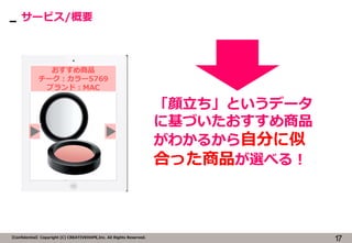 17ConfidentialCopyright (C) CREATIVEHOPE,Inc. All Rights Reserved.
`ӥ/Ҫ
Ȥǩ`
˻ŤƷ
狼뤫Է֤
ϤäƷx٤룡
Ʒ
``5769
֥ɣMAC
??
 