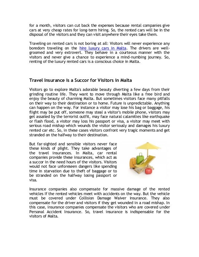 Car Rental Malta Provides Flawless Service