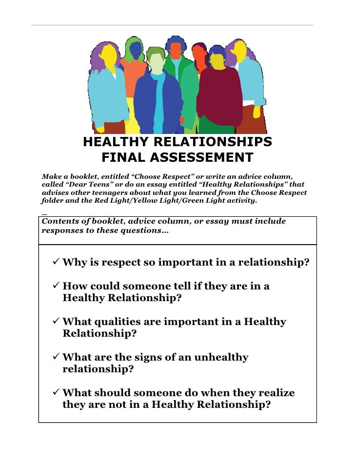 Essay healthy understanding relationship