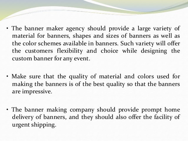 Choose The Best Custom Banner Maker Company For Great Customized Bann