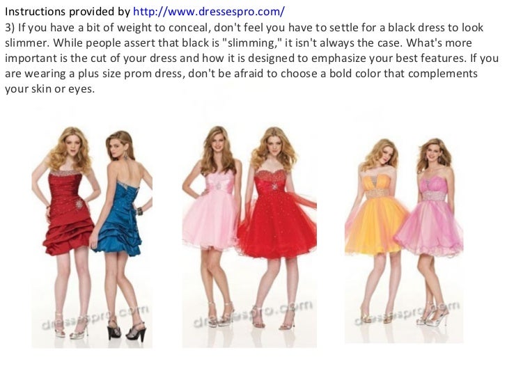 Choose the right color for your prom dress