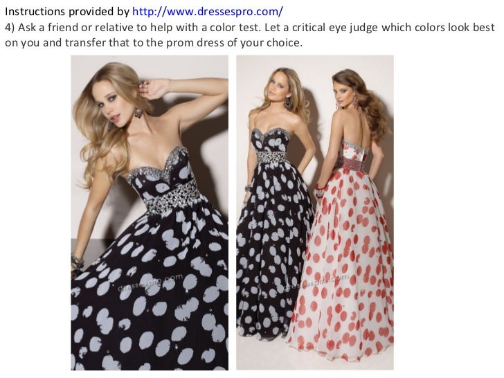 Choose the right color for your prom dress