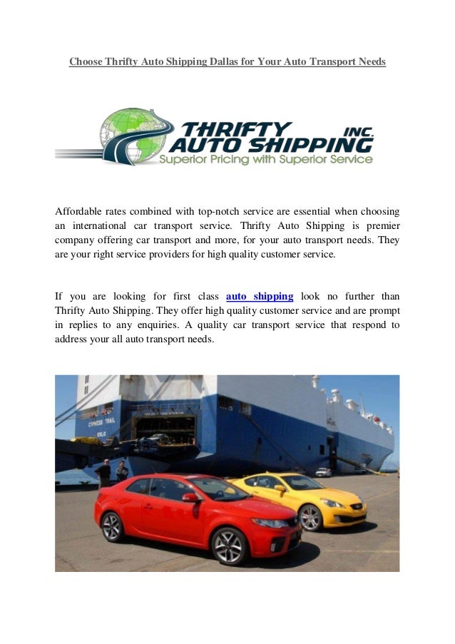 Auto Transport Rates >> Choose Thrifty Auto Shipping Dallas For Your Auto Transport Auto Transport Rates >> Choose Thrifty Auto Shipping Dallas For Your Auto Transport