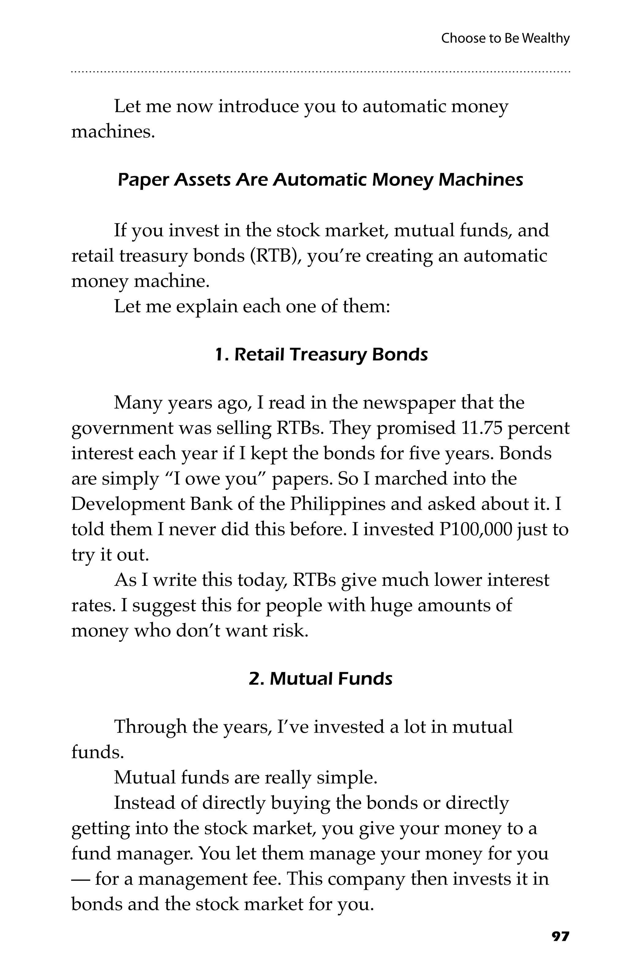 Choose to be wealthy - Bo Sanchez | PDF, image size:2048x3164