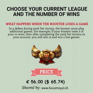 Choose your current league and the number of wins