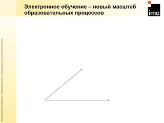 Электронное обучение – новый масштаб образовательных процессов 