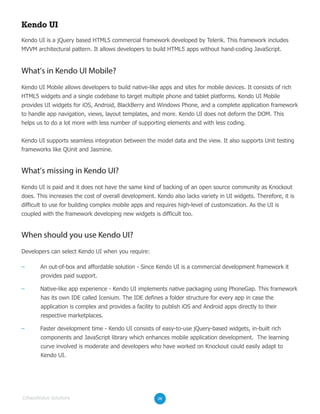 Choosing the Right HTML5 Framework to Build your Mobile Web Application ...