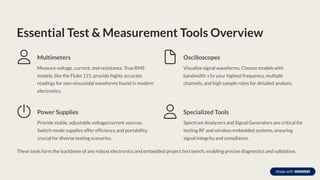 Choosing the Right Test and Measurement Tool for Electronics & Embedded ...
