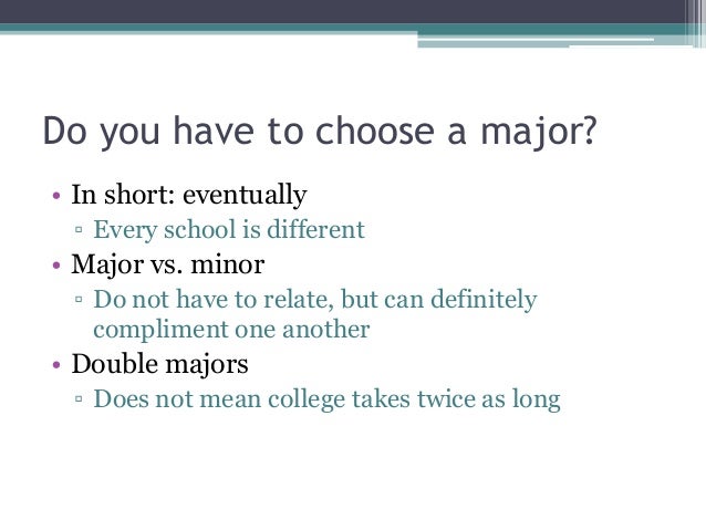 choose a college major choose a college major