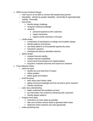Choosing a design process notes | PDF