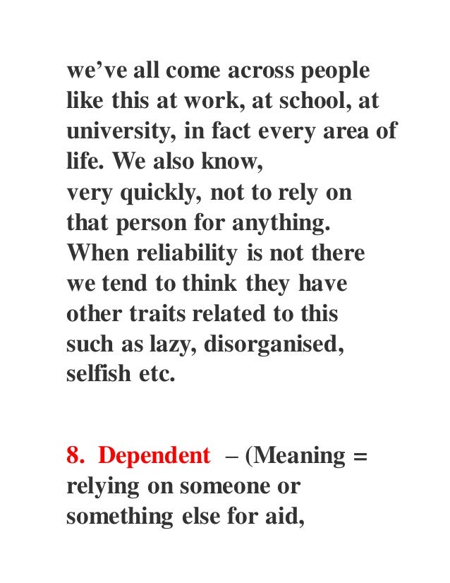 good traits to have