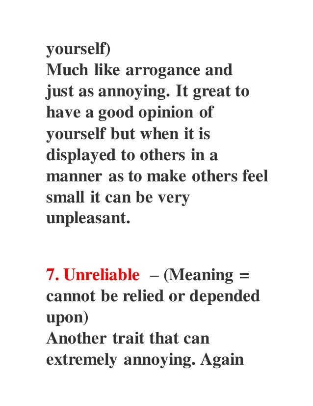 good traits to have