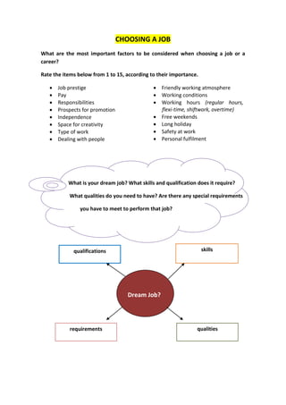 Choosing a job | PDF