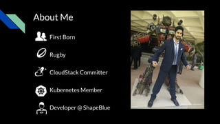 First Born
Rugby
CloudStack Committer
Kubernetes Member
Developer @ ShapeBlue
About Me
Photo credits : @jissydavis
 