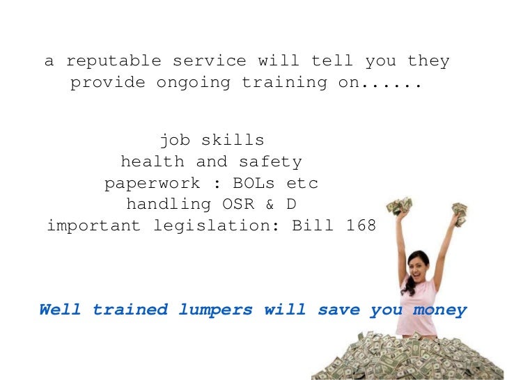 Choosing a lumper service