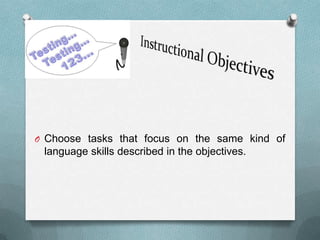 Devising Sentence Choosing and devising test tasks | PPTX
