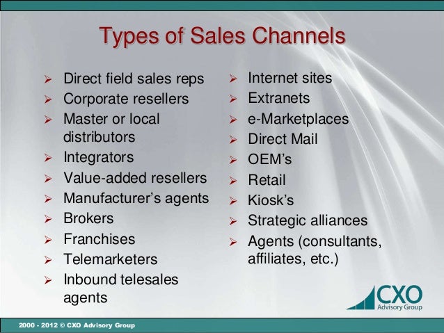 sales channels