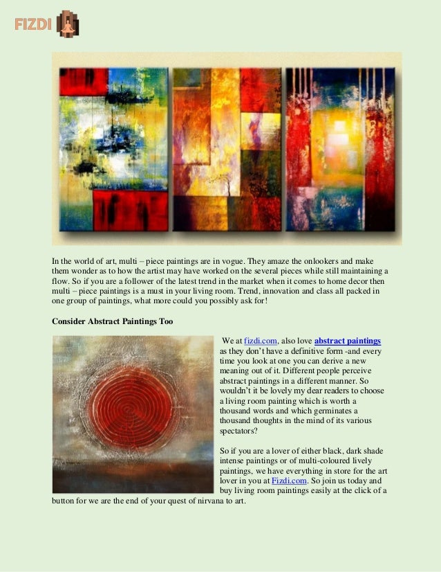 Choosing A Painting For Living Room