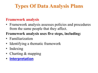 Choosing a qualitative data analysis Plan | PPTX