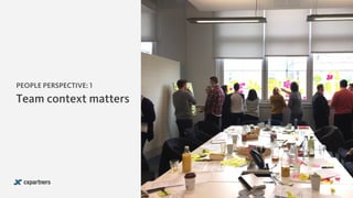 Team context matters
PEOPLE PERSPECTIVE: 1
 