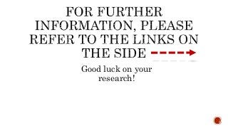 Choosing a Research Topic