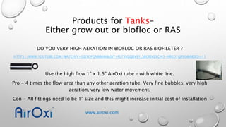 Aeration Ras Choosing a suitable aeration system for your aquaculture /q | PPSX
